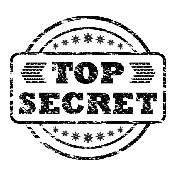 Cap Top Secret rusak - Stok Vektor