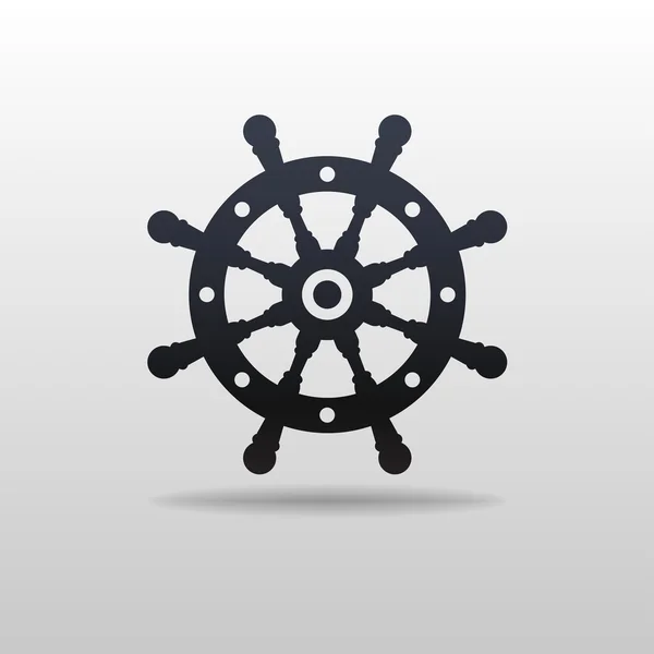 Vector icon of Steering wheel — Stock Vector