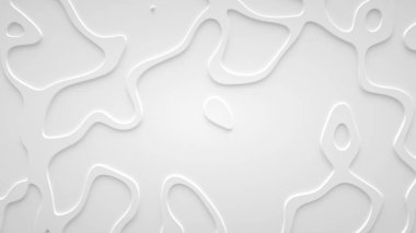 Yüzeyde pürüzsüz fraktal ses çizgili dalgalar. Parlak, sütlü arka plan.