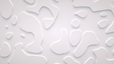 Yüzeyde pürüzsüz fraktal ses çizgili dalgalar. Parlak, sütlü arka plan.