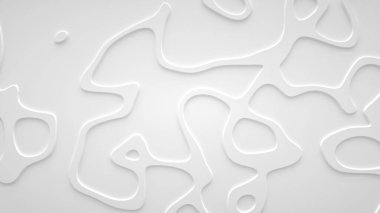 Yüzeyde pürüzsüz fraktal ses çizgili dalgalar. Parlak, sütlü arka plan.