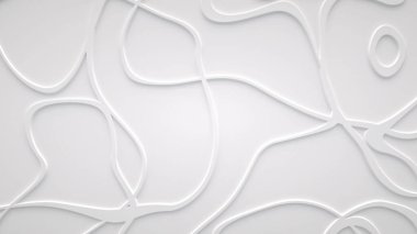 Yüzeyde pürüzsüz fraktal ses çizgili dalgalar. Parlak, sütlü arka plan.