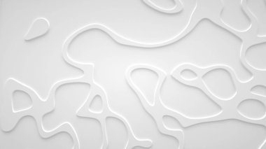 Yüzeyde pürüzsüz fraktal ses çizgili dalgalar. Parlak, sütlü arka plan.