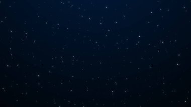Pırıltılı ya da yanıp sönen yıldızlı gökyüzü. Alan arkaplanı
