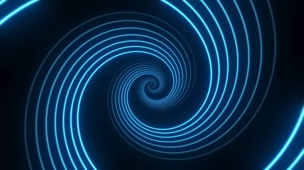 Подорож Через Абстрактний Неоновий Спіральний Тунель Світлий Фон Червоточини — стокове фото