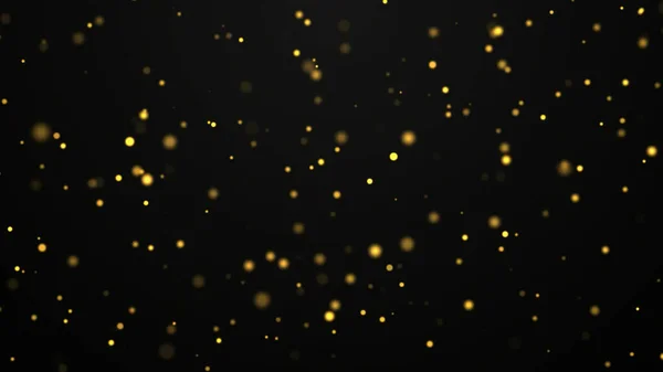 Флікерні Абстрактні Частинки Золотий Пиловий Фон — стокове фото
