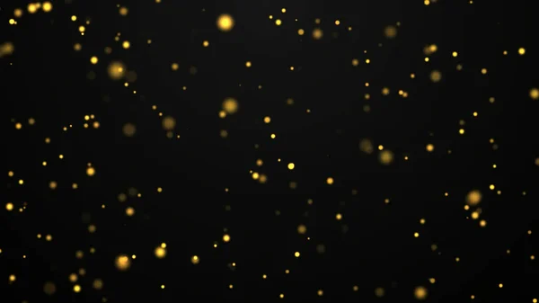 Flicker Abstract Particles Golden Dust Background — Stock Photo, Image