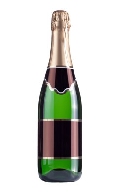 yakın çekim yeşil şampanya şişe