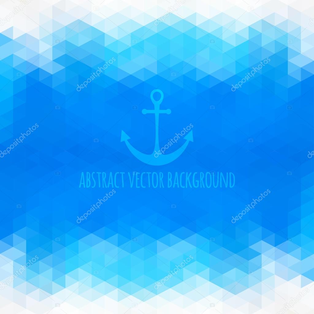 Abstract beach triangular background made of polygonal shapes. V