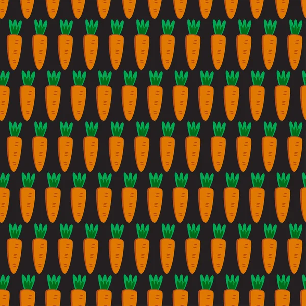 Seamless pattern with carrots — Stock Vector