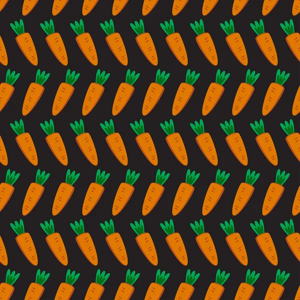 Απρόσκοπτη μοτίβο με καρότα — Διανυσματικό Αρχείο