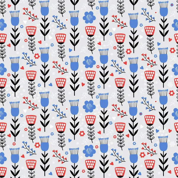 Seamless floral pattern — Stock Vector