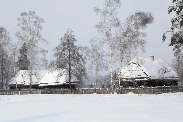 Ferme rétro hiver — Photo