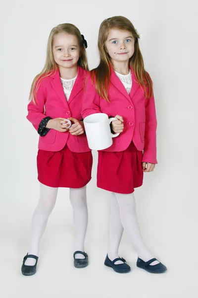 6 years old sisters — Stock Photo, Image