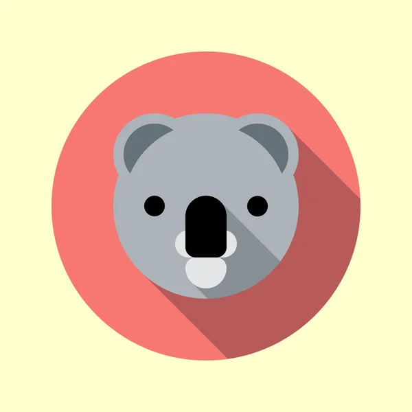 Cute little koala icon — Stock Vector