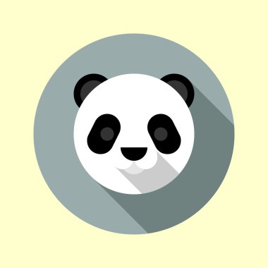 Cute little panda icon