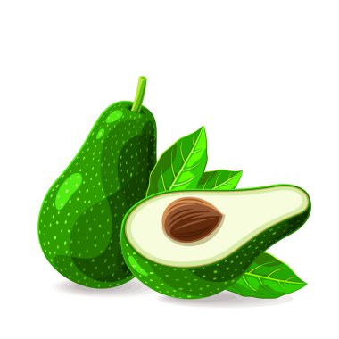 su damlaları ile taze avokado