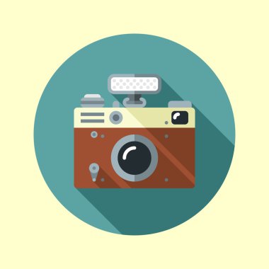 Vintage hipster slr fotoğraf makinesi.