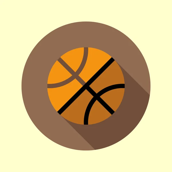 Icône de balle de basket — Image vectorielle