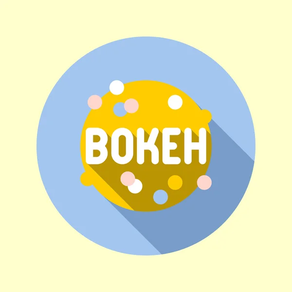 Bokeh-ikonen. — Stock vektor