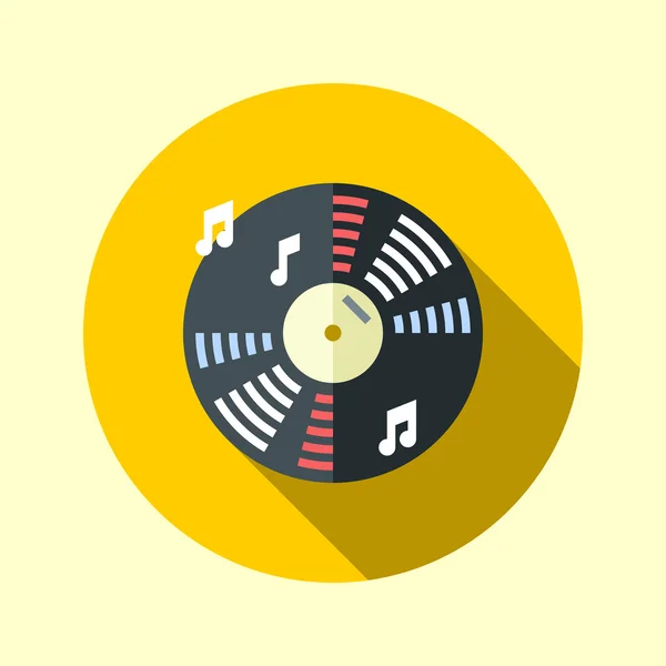 Vinyl hudební záznam — Stockový vektor