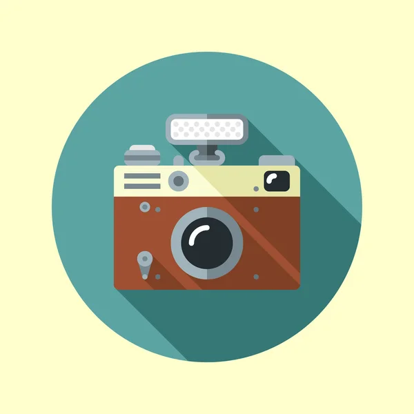 Vintage hipster slr camera. — Stock Vector