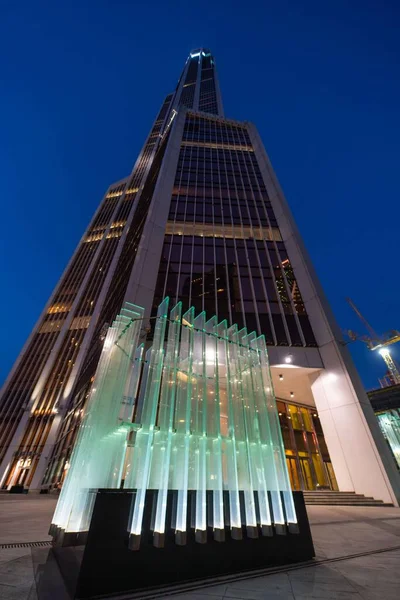 Nice View Night Skyscrapers — Stock Photo, Image