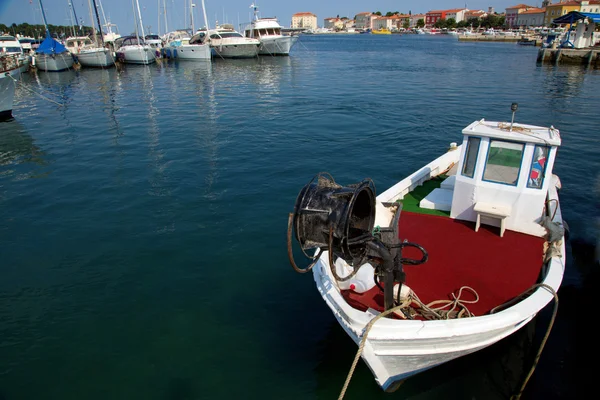 Port maritime dans la ville de Porec — Photo