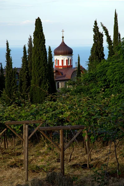 Christelijke heiligdom op de berg athos — Stockfoto