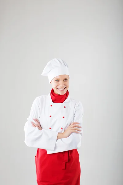 Donna chef — Foto Stock