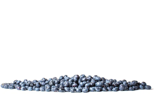 Heap of blueberries isolated on white background — Stock Photo, Image