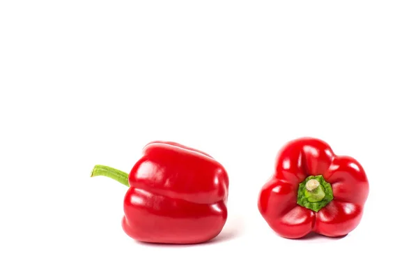 Paprika (capsicum) izolované na bílém pozadí — Stock fotografie