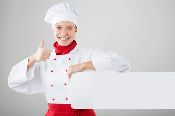 Cozinheiro feminino — Fotografia de Stock