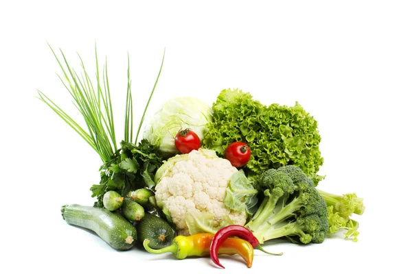 Légumes isolés sur fond blanc — Photo