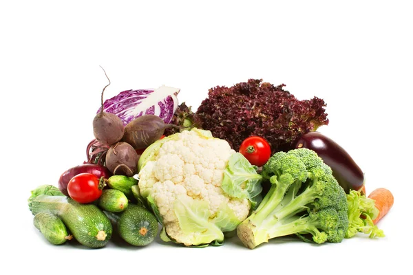 Légumes isolés sur fond blanc — Photo