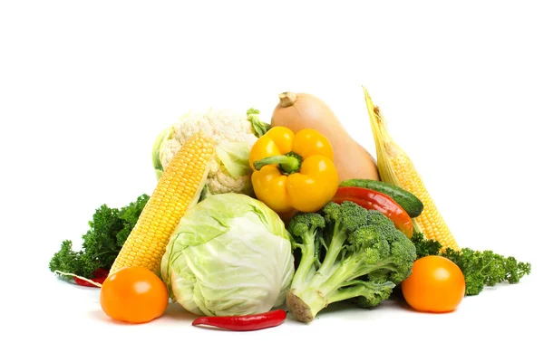 Légumes isolés sur fond blanc — Photo