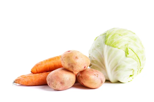 Zelenina izolovaných na bílém pozadí — Stock fotografie