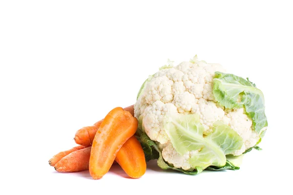 Légumes isolés sur fond blanc — Photo