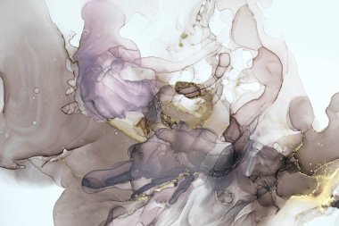 Alkol kahverengi mürekkep. Soyut ruhani boya.. 