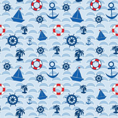 deniz gemi okyanus ile Seamless Modeli