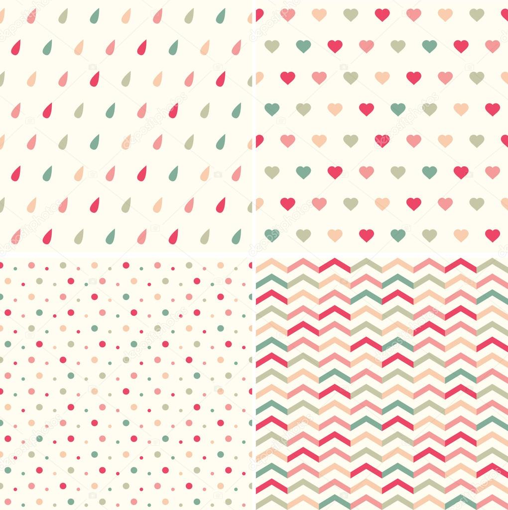 Set of cute vector pattern