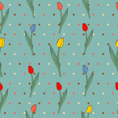 vektör sorunsuz Lale desen