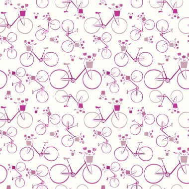 vektör Bisiklet seamless modeli