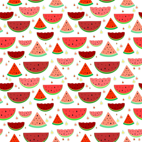 Roliga vattenmeloner — Stock vektor