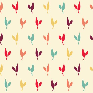 soyut yaprak Dikişsiz desen vektör