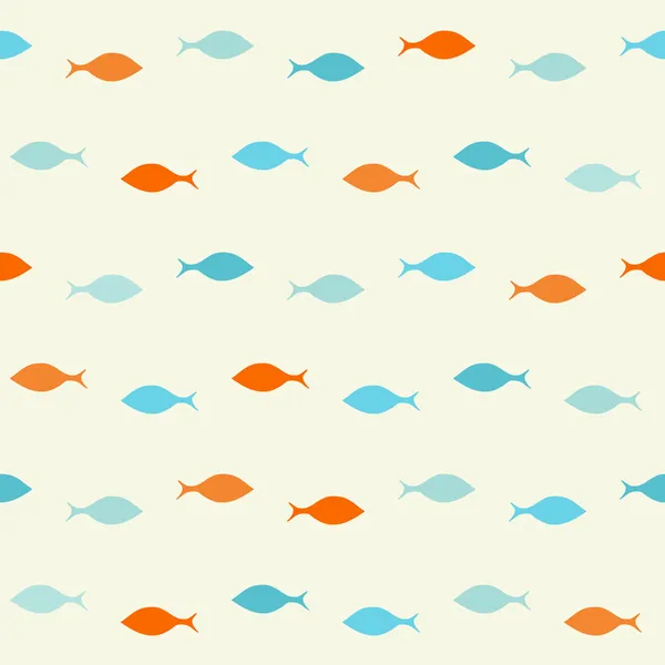 Fond de poisson coloré — Image vectorielle