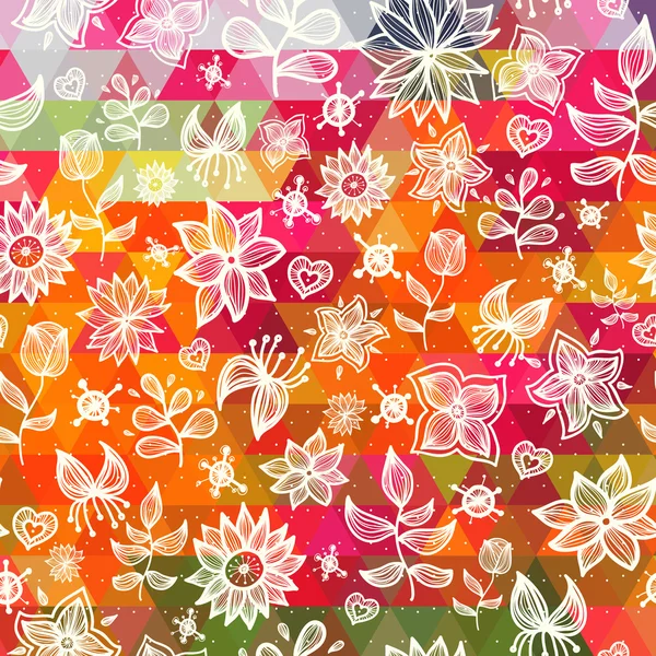 Flower seamless pattern — Stock Vector