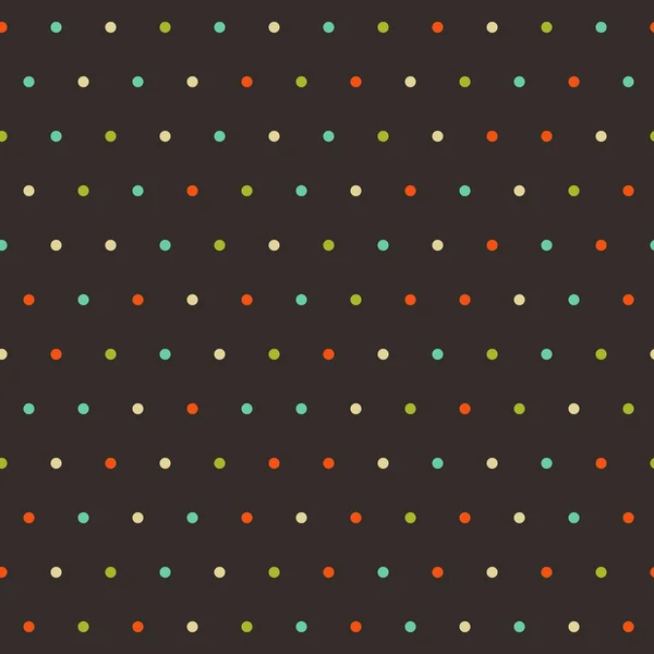 Polka dot naadloos patroon. — Stockvector