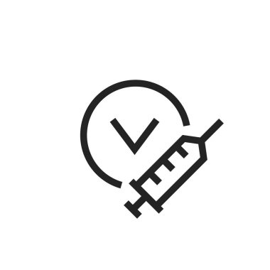 Aşılama sertifika satırı simgesi