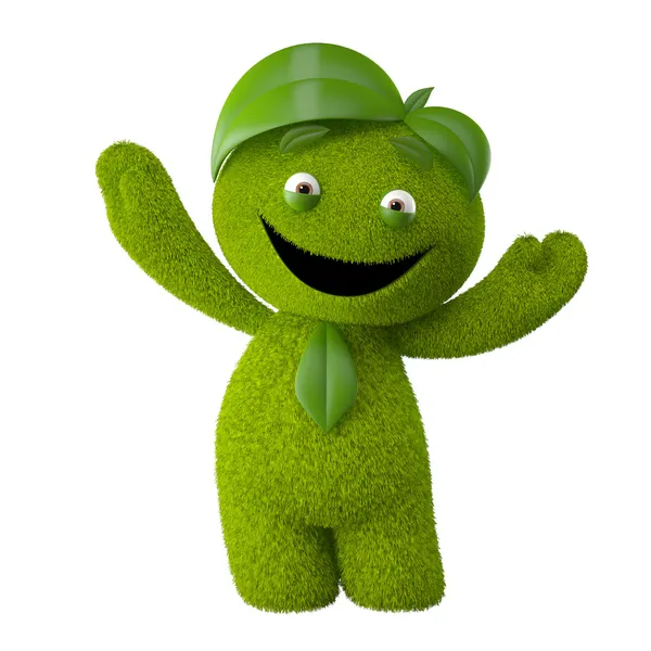 Eller yukarı ile memnun maskot